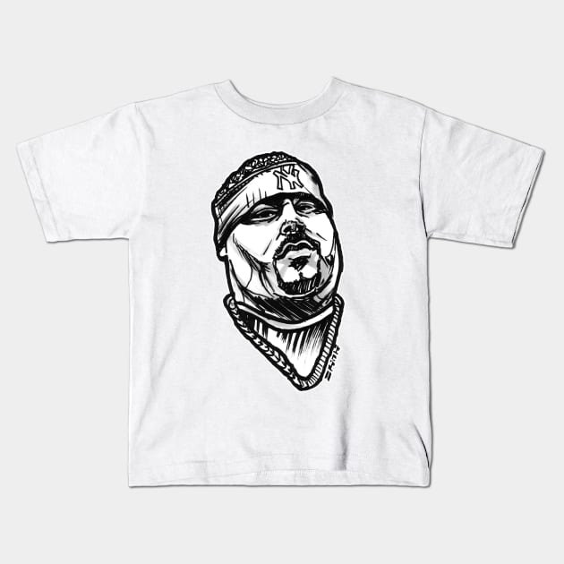 Big Punisher Pun T-Shirt Kids T-Shirt by sketchnkustom